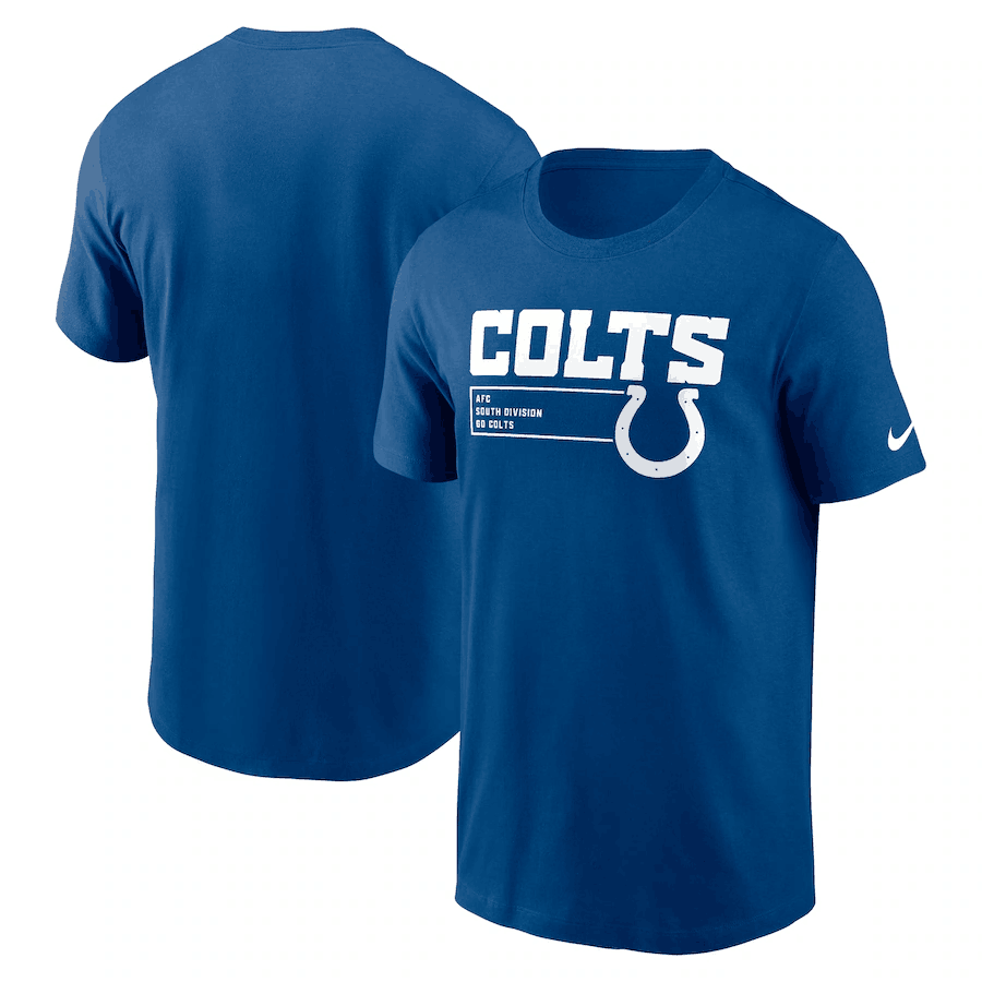 Men's Indianapolis Colts Blue Division Essential T-Shirt